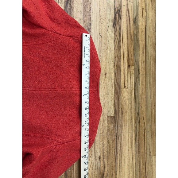 Talbots Women's Orange Boucle Ladies Collarless Wool Blend Jacket Gold Buttons - Picture 9 of 11